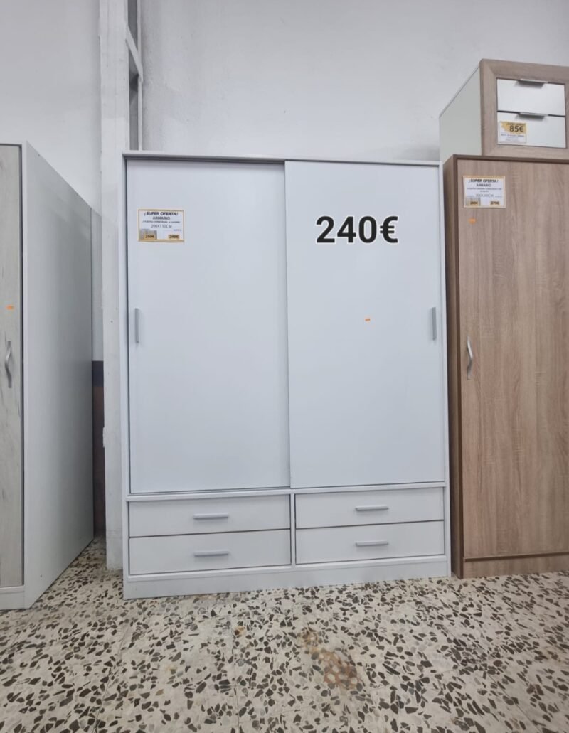 Armario AR07 Blanco. (150cm) - Imagen 2