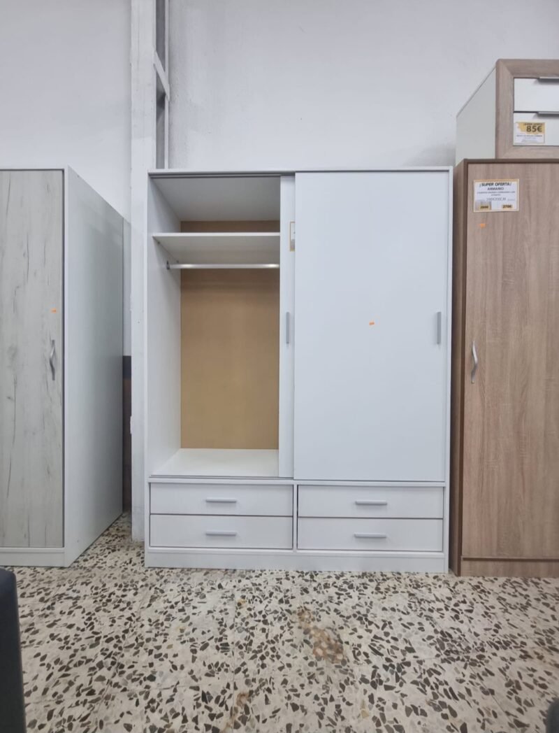Armario AR07 Blanco. (150cm) - Imagen 3