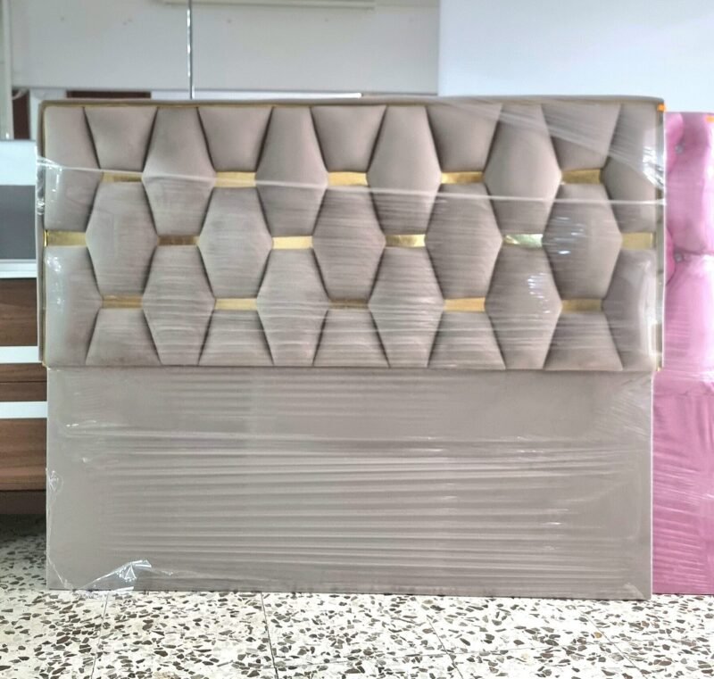 Cabecero Rombo Cojín. Beige Oscuro (165cm) - Imagen 2