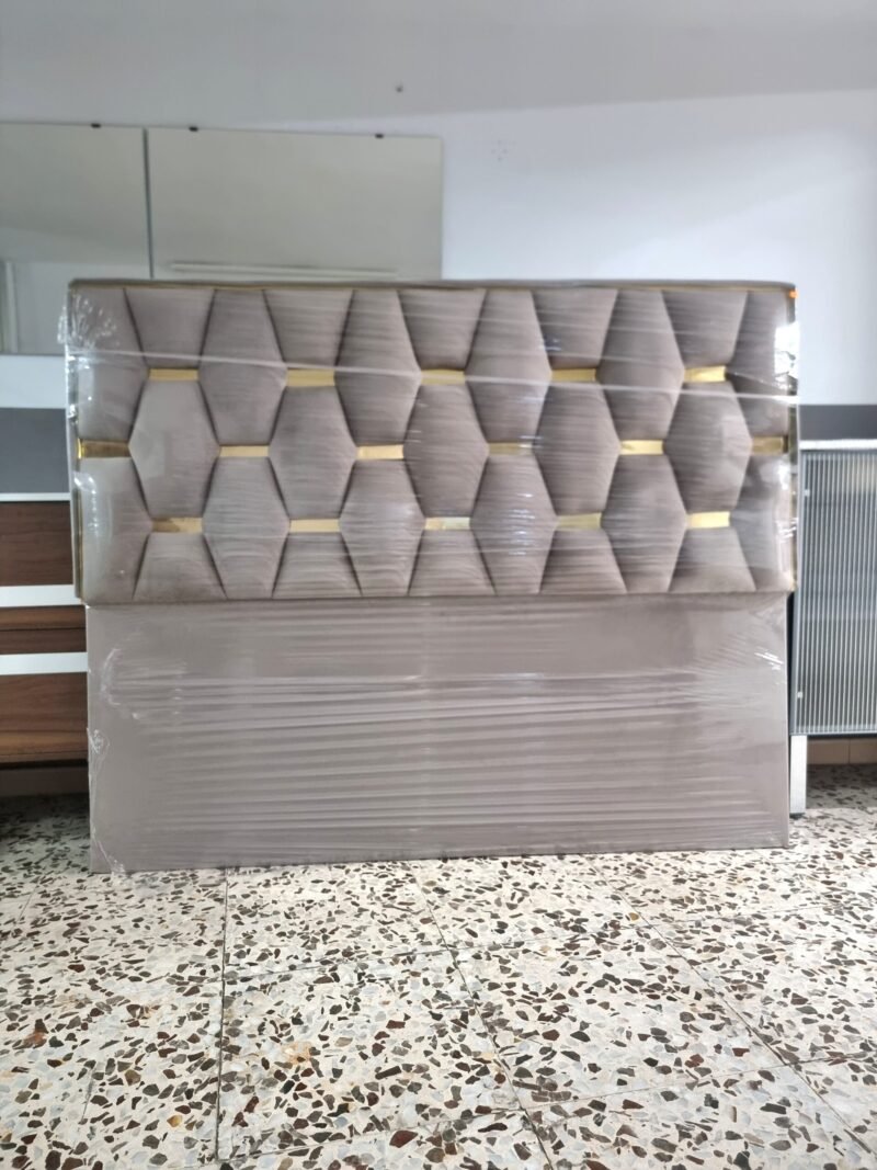Cabecero Rombo Cojín. Beige Oscuro (165cm)