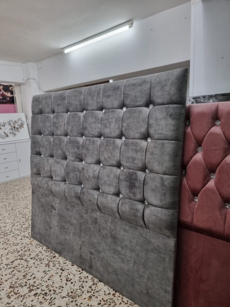 Cabecero Cojín diamante Gris (160cm) - Imagen 5