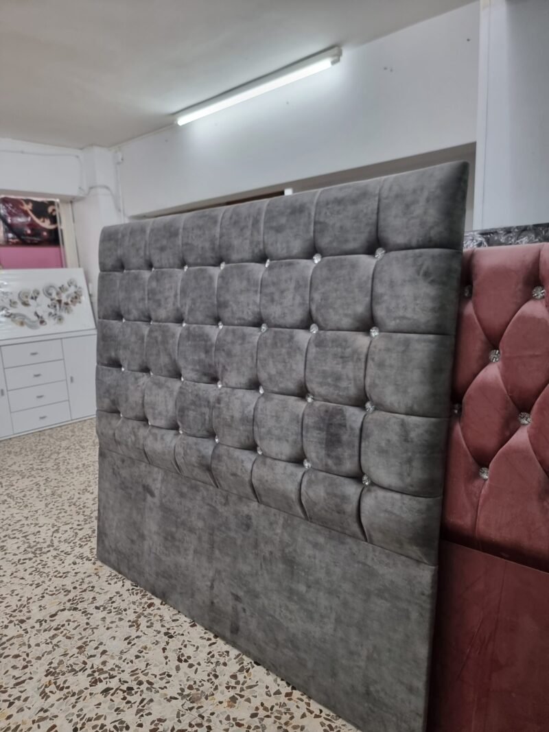 Cabecero Cojín diamante Gris (160cm) - Imagen 2