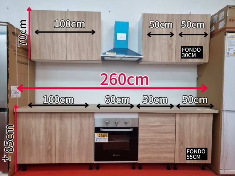 Cocina Recta 260cm - Imagen 4