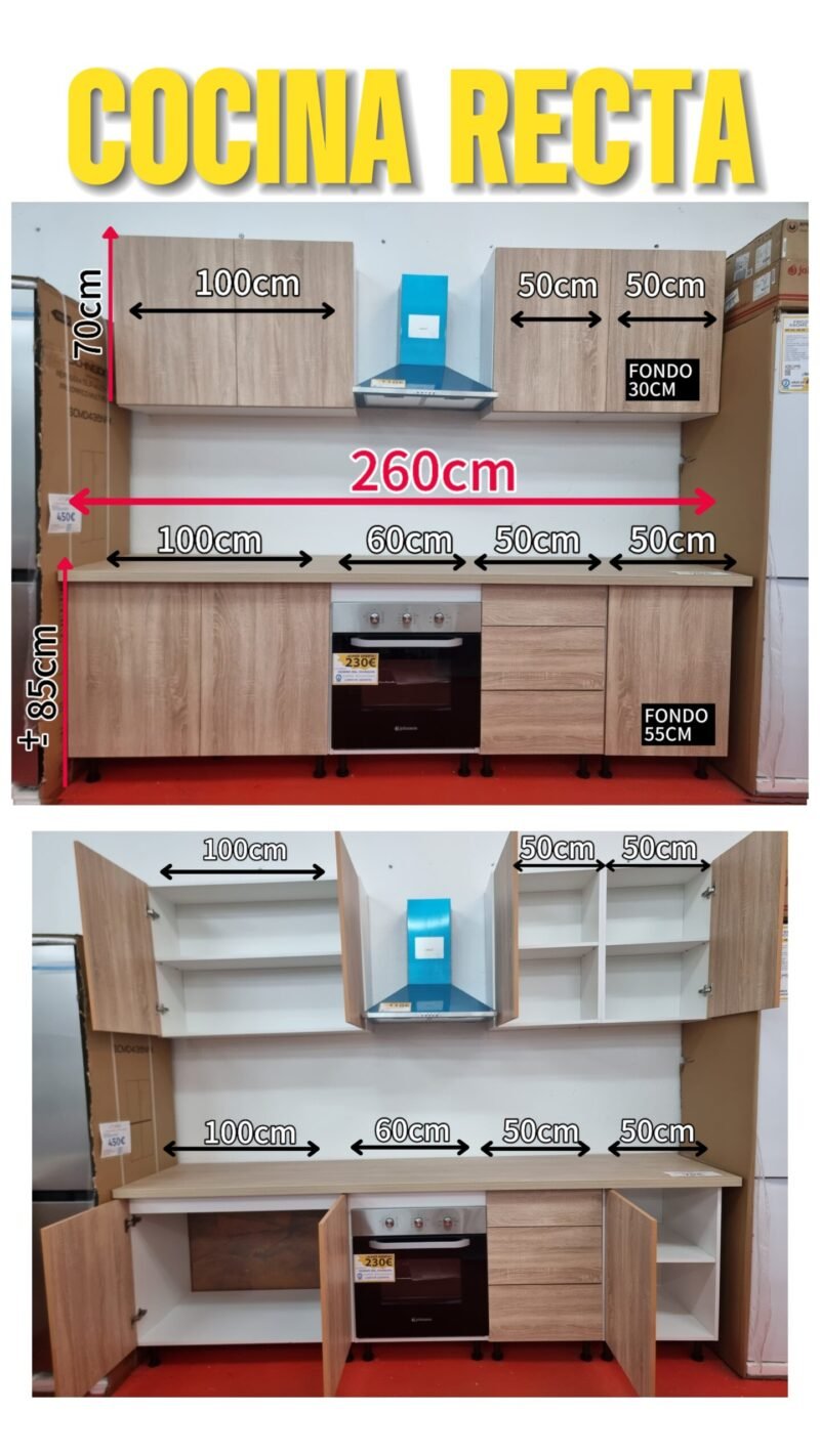 Cocina Recta 260cm - Imagen 3
