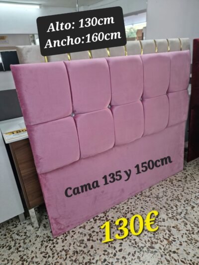 Cabecero Cojín Rosa (160cm)