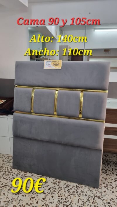 Cabecero Liral Dorado (110cm)