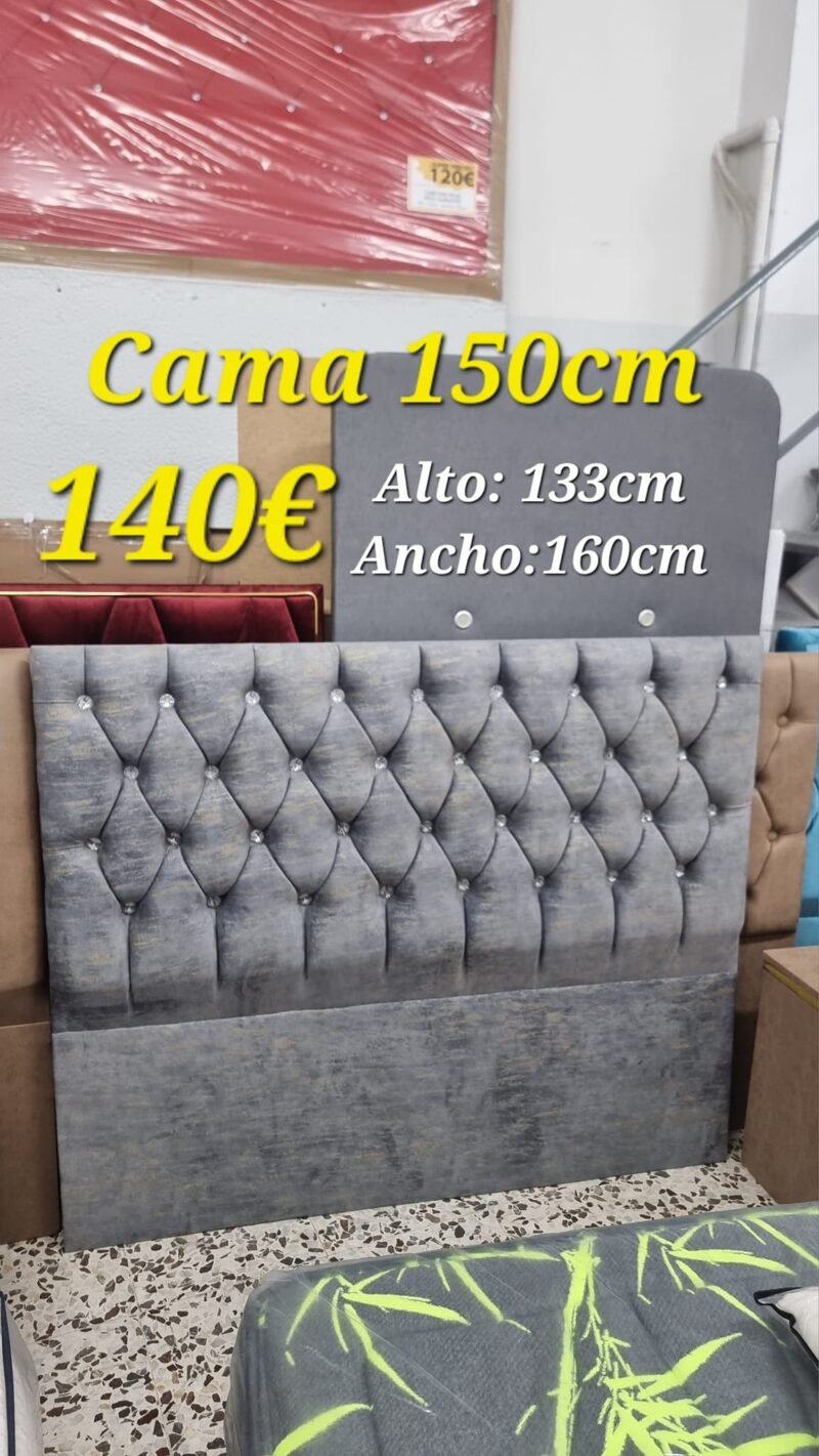 Cabecero Pitágoras GD Gris-Dorado (160cm) - Imagen 3
