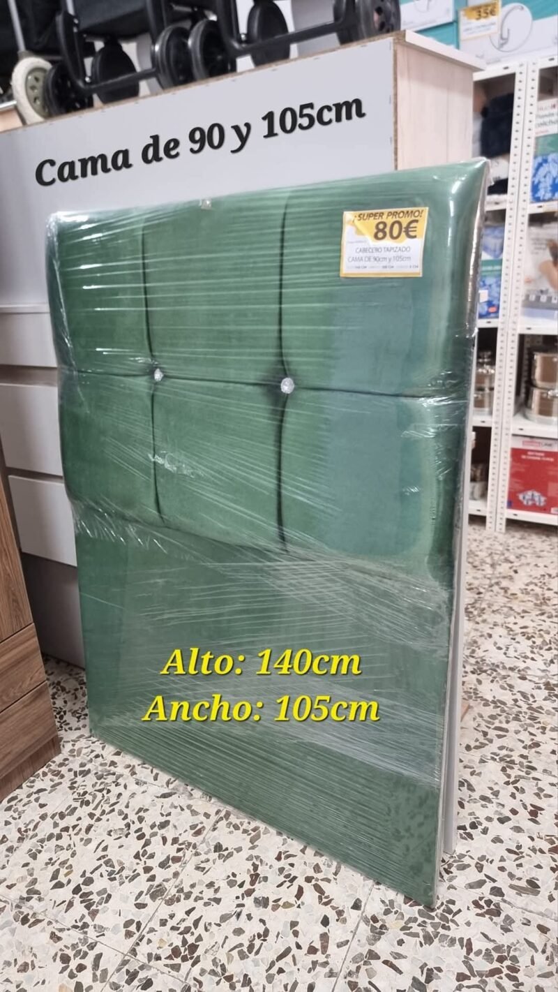 Cabecero Cojín Verde (105cm)