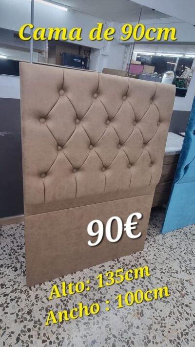 Cabecero Pitágoras Botón Piedra (100cm)