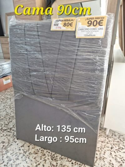 Cabecero Vulé Gris(100cm)