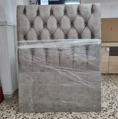 Cabecero Pitágoras Botón Cemento (130x100cm)