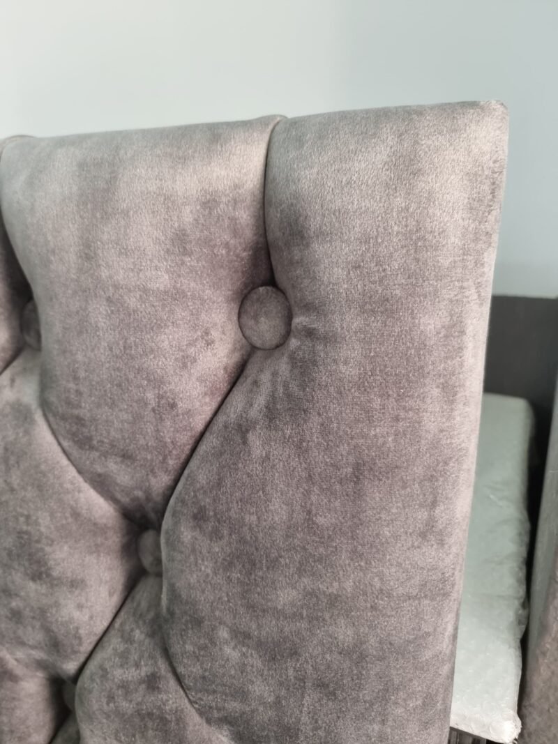 Cabecero Pitágoras Botón Gris (100cm) - Imagen 3