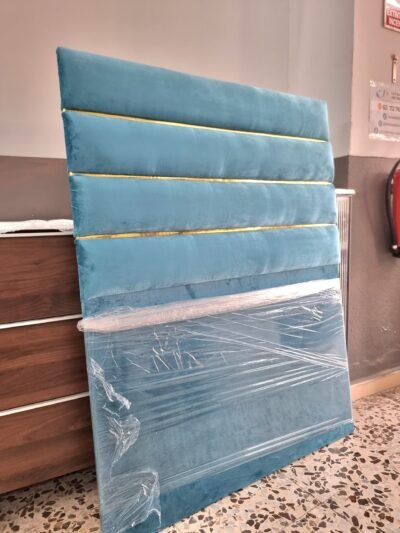 Cabecero Linal Azul-Dorado (100cm)