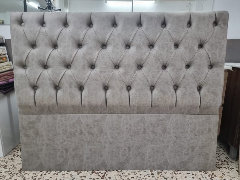 Cabecero Pitágoras Botón Cemento (160cm)