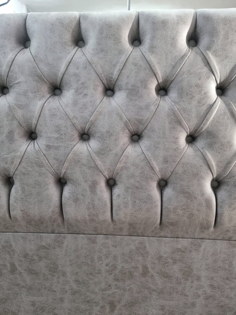 Cabecero Pitágoras Botón Cemento (160cm) - Imagen 4