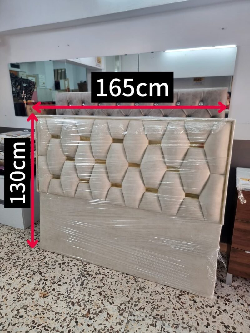 Cabecero Rombo Cojín Marfil -Dorado (165cm) - Imagen 4
