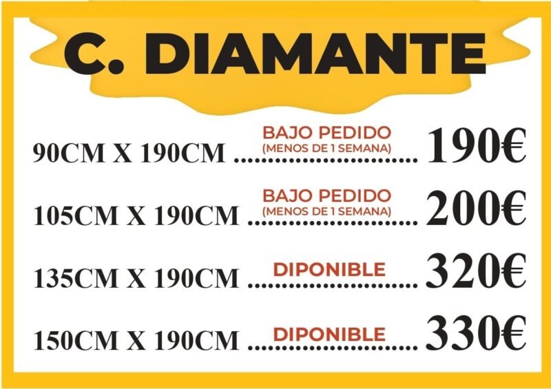 Colchón Diamante 105x190cm. - Imagen 7