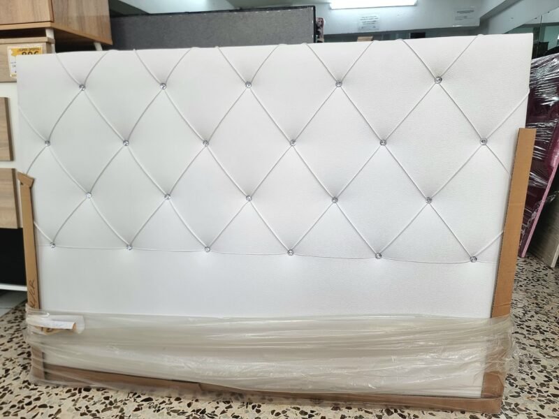 Cabecero Polipiel Diamante Blanco (155cm) - Imagen 2