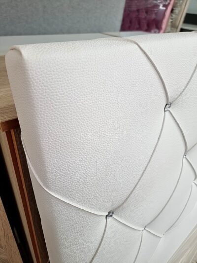 Cabecero Polipiel Diamante Blanco (155cm)