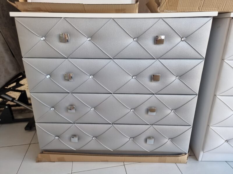 Cómoda Polipiel Diamante Plata - Imagen 7