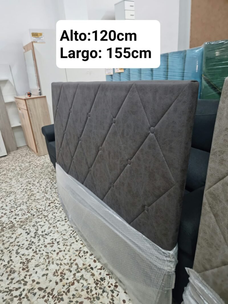 Cabecero Rombo Plomo (155cm) - Imagen 2
