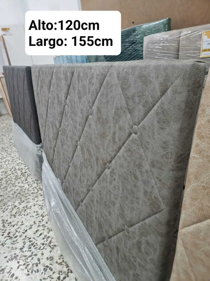 Cabecero Rombo Cemento (155cm) - Imagen 2