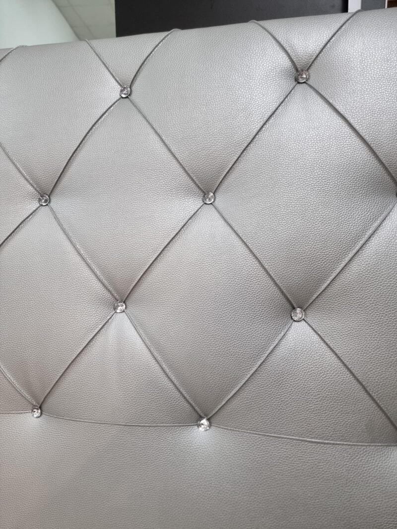 Cabecero Polipiel Diamante Plata (155cm) - Imagen 5