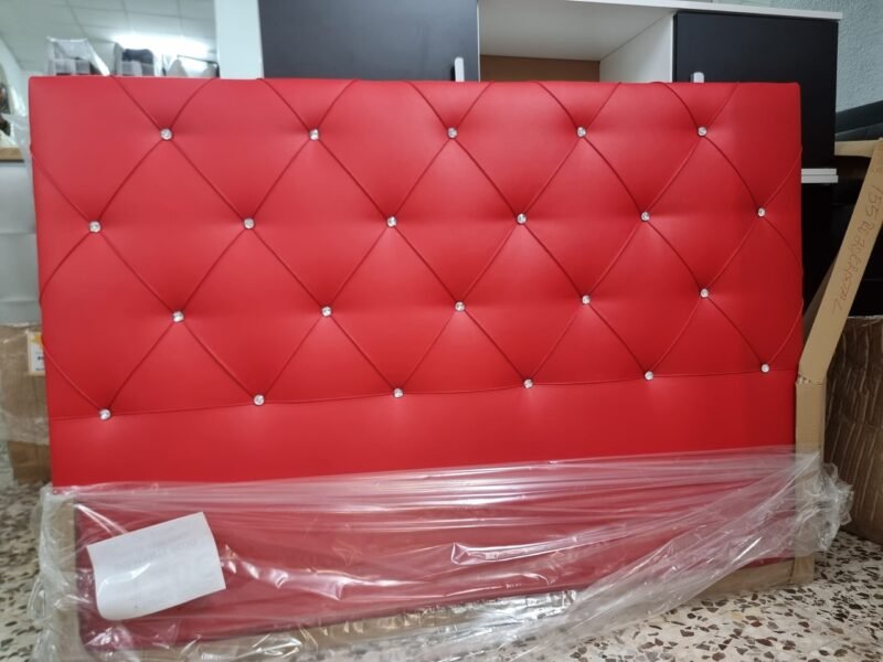 Cabecero Polipiel Diamante Rojo (155cm) - Imagen 2