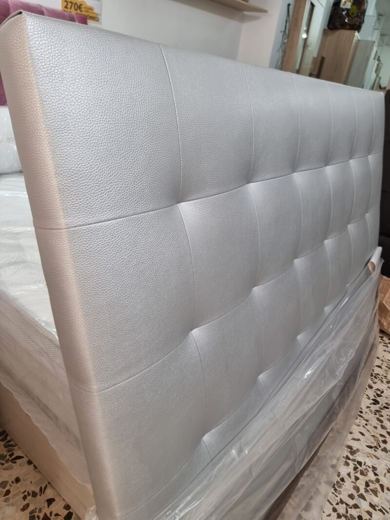 Cabecero Polipiel M3 Plata (155cm) - Imagen 6