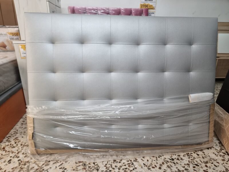 Cabecero Polipiel M3 Plata (155cm) - Imagen 2