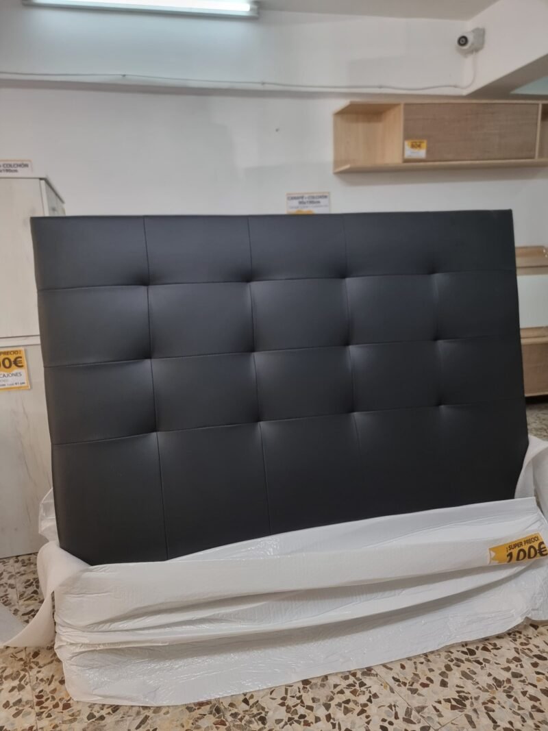 Cabecero Polipiel M4 Negro (140cm) - Imagen 4