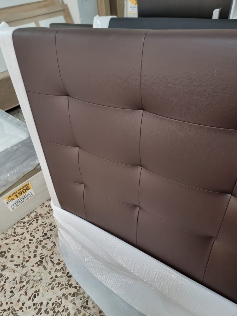 Cabecero Polipiel M4 Choco (140cm) - Imagen 2