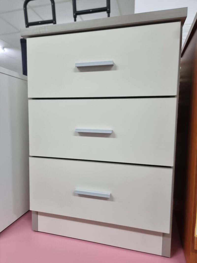 Mesita de Noche B1 Beige Gris - Imagen 4