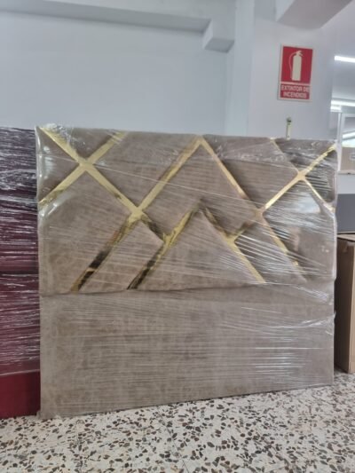 Cabecero Conde Crema- Dorado (160cm)