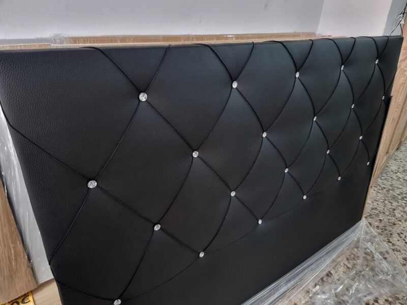 Cabecero Polipiel Diamante Negro (155cm) - Imagen 4