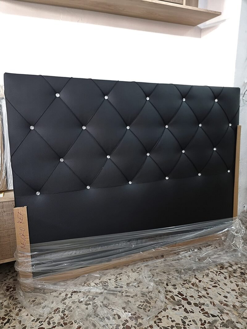 Cabecero Polipiel Diamante Negro (155cm) - Imagen 3