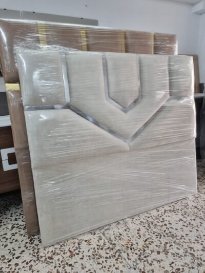 Cabecero Lineal Marfil- Plata (160cm)