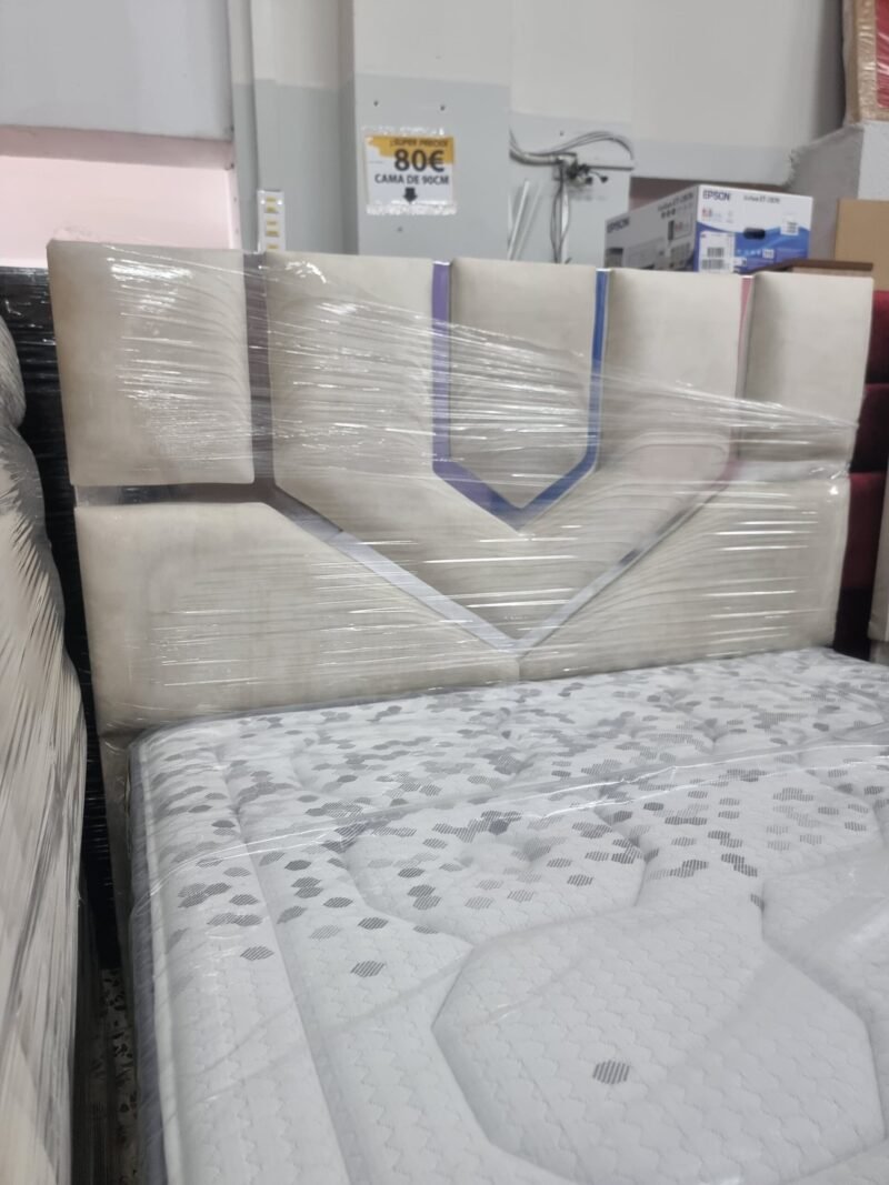 Cabecero Lineal Marfil- Plata (160cm) - Imagen 4