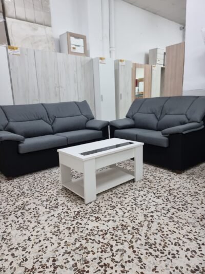 Sofá Conjunto 3+2. Gris Oscuro