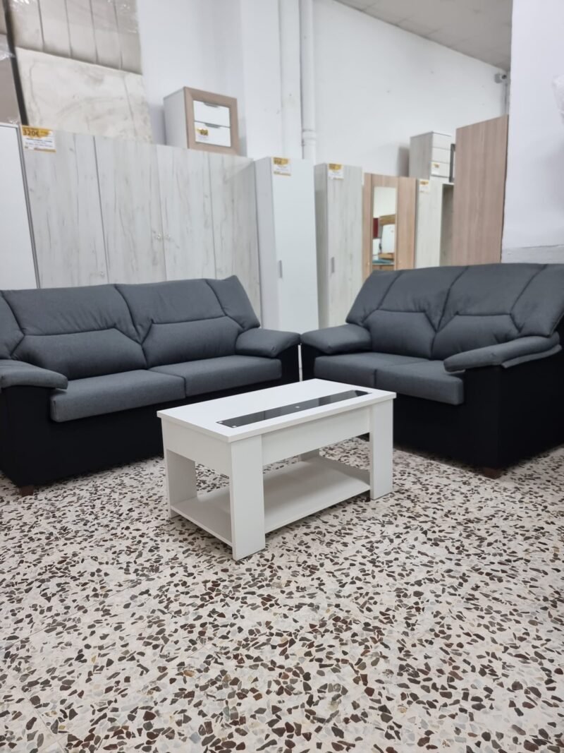Sofá Conjunto 3+2. Gris Oscuro