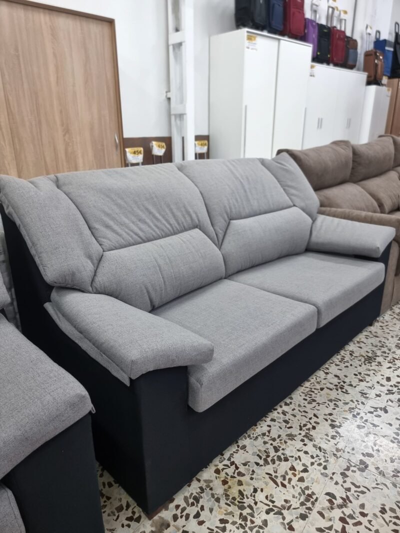 Sofá Conjunto Maxi 3+2. Gris Claro - Imagen 3