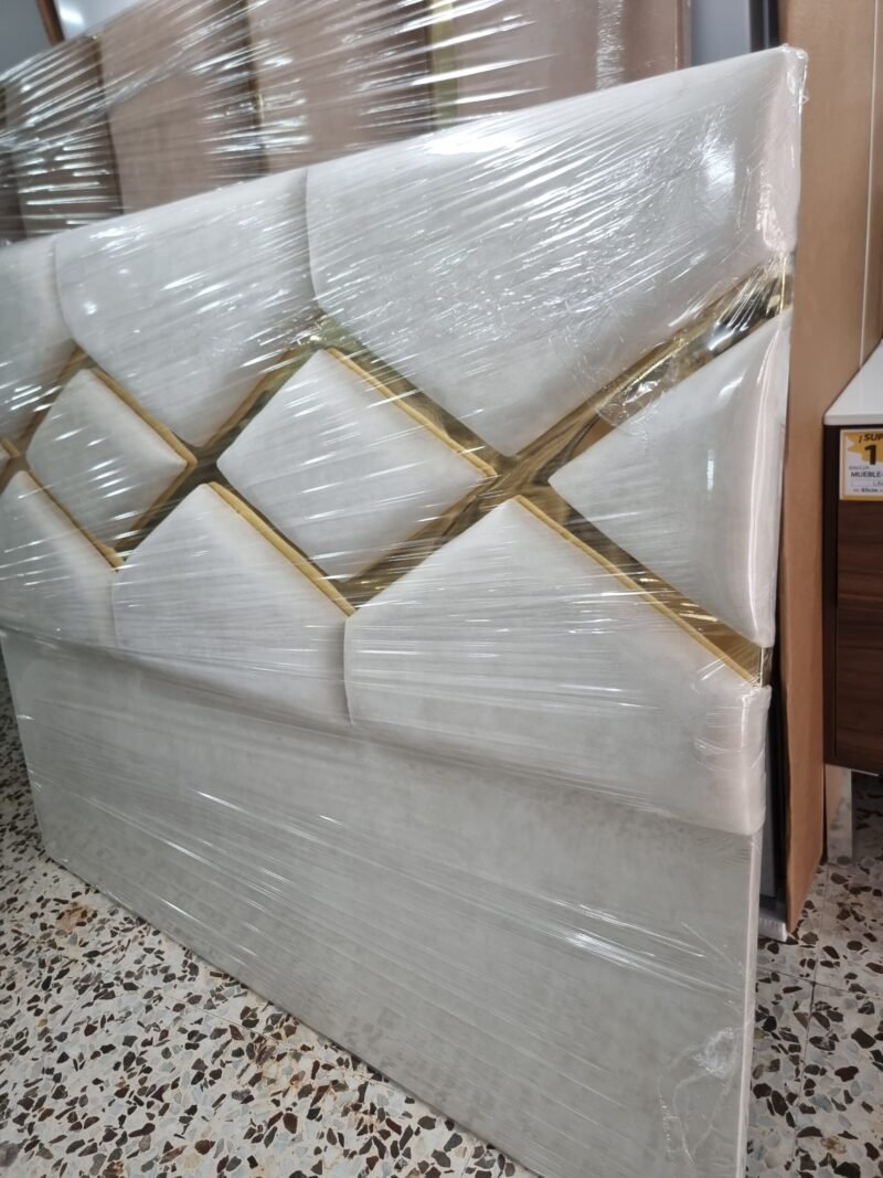 Cabecero Geo Marfil -Dorado (160cm) - Imagen 3