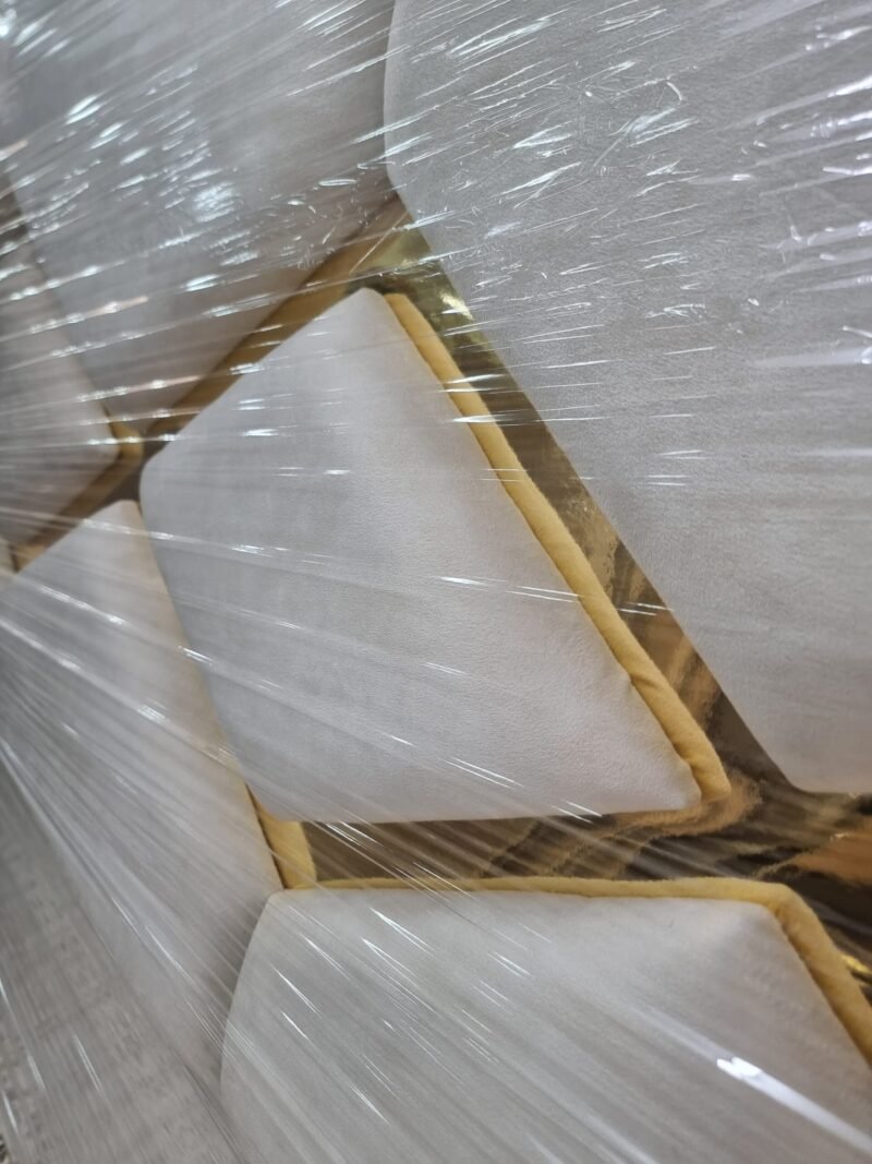 Cabecero Geo Marfil -Dorado (160cm) - Imagen 4