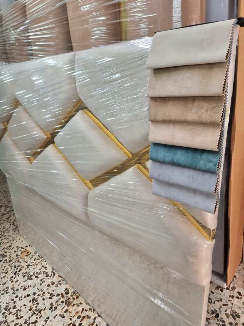 Cabecero Geo Marfil -Dorado (160cm) - Imagen 5