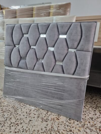Cabecero Rombo Cojín Gris-Plata (140cm)