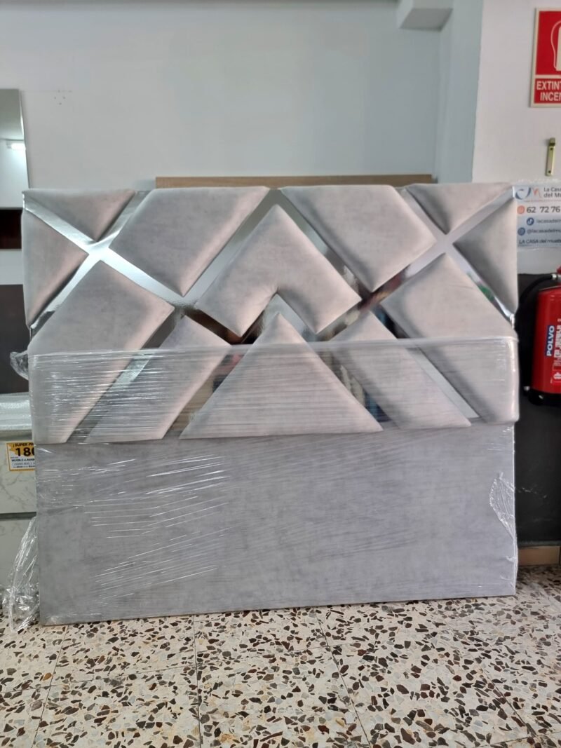 Cabecero Conde Gris Perla- Plata (160cm) - Imagen 2