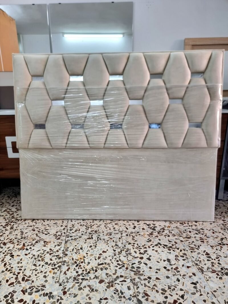 Cabecero Rombo Cojín Marfil Plata (160cm) - Imagen 2