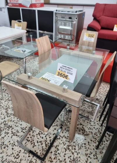 Conjunto Mesa Sensei +4 sillas Sensei
