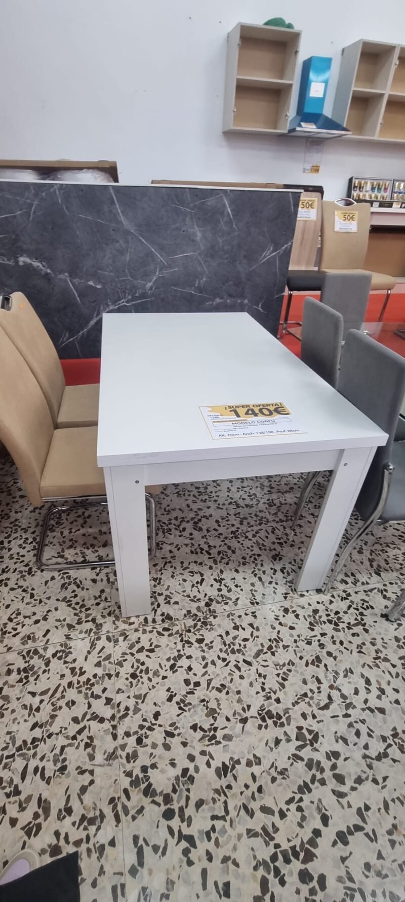 Mesa Extensible PZ Blanco - Imagen 2