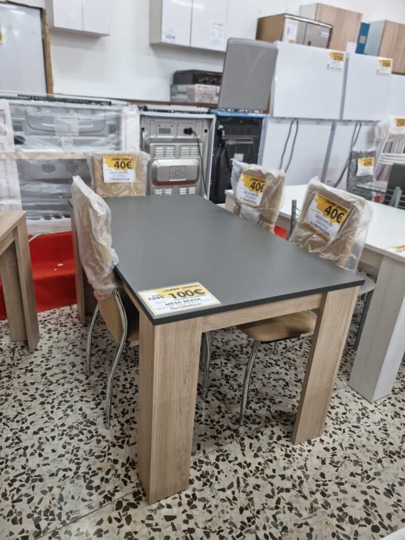 Mesa Mod. Berta Roble-Grafito - Imagen 4